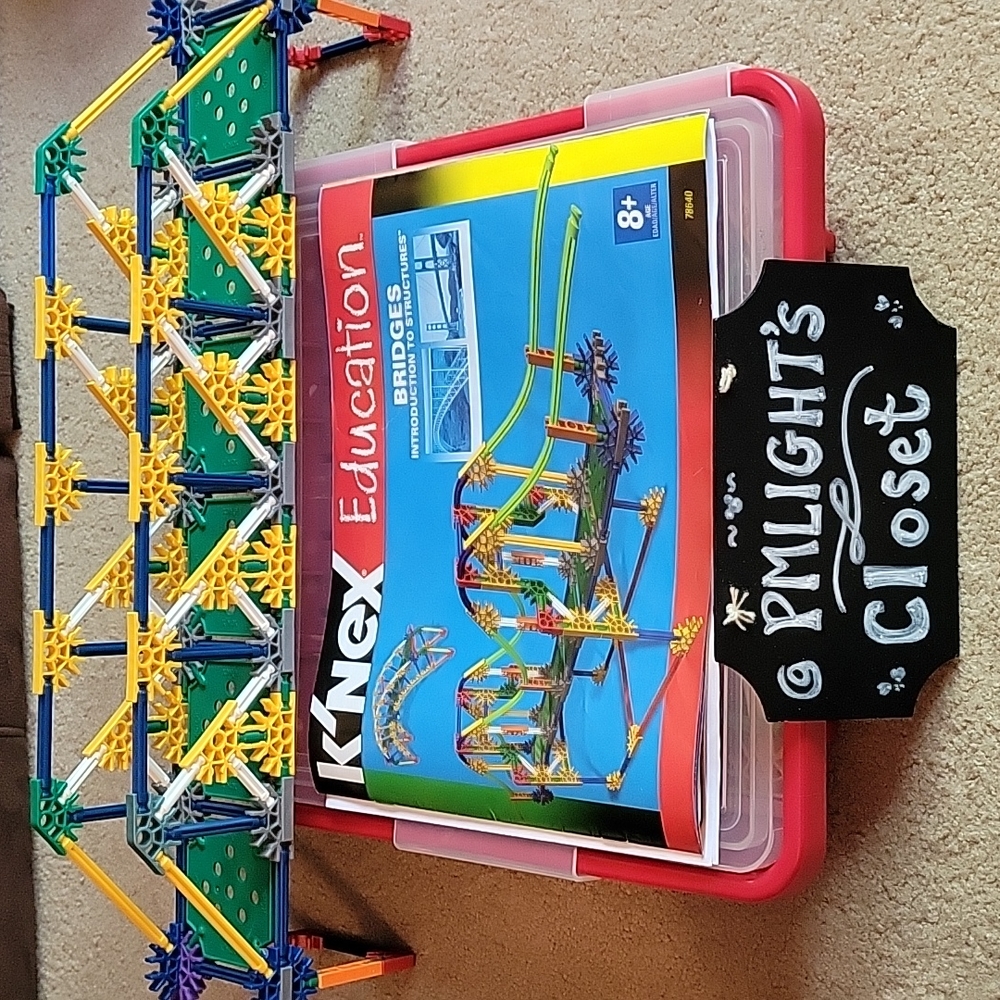 K'NEX Education Introduction to Bridges Set With Plastic Case